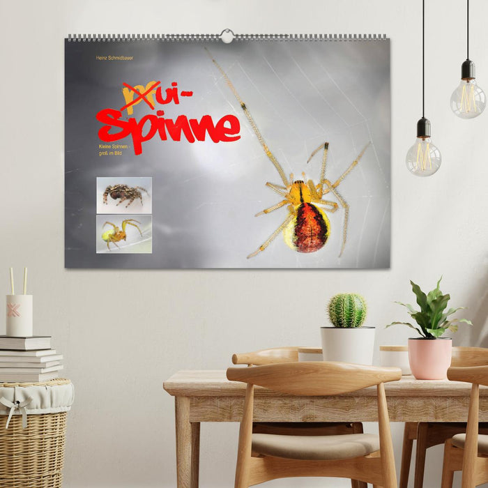 ui - Spinne. Kleine Spinnen - groß im Bild (CALVENDO Wandkalender 2026)
