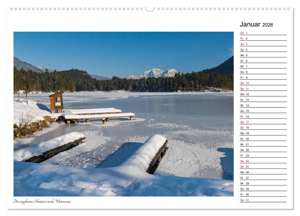 Rund um den Hintersee und Zauberwald (CALVENDO Wandkalender 2026)