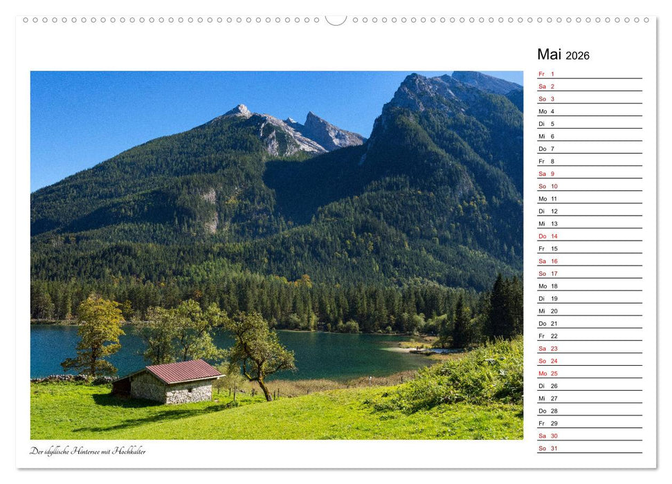 Rund um den Hintersee und Zauberwald (CALVENDO Wandkalender 2026)