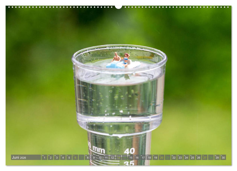 Miniaturfiguren in der Makrowelt ...ganz groß im Garten (CALVENDO Wandkalender 2026)