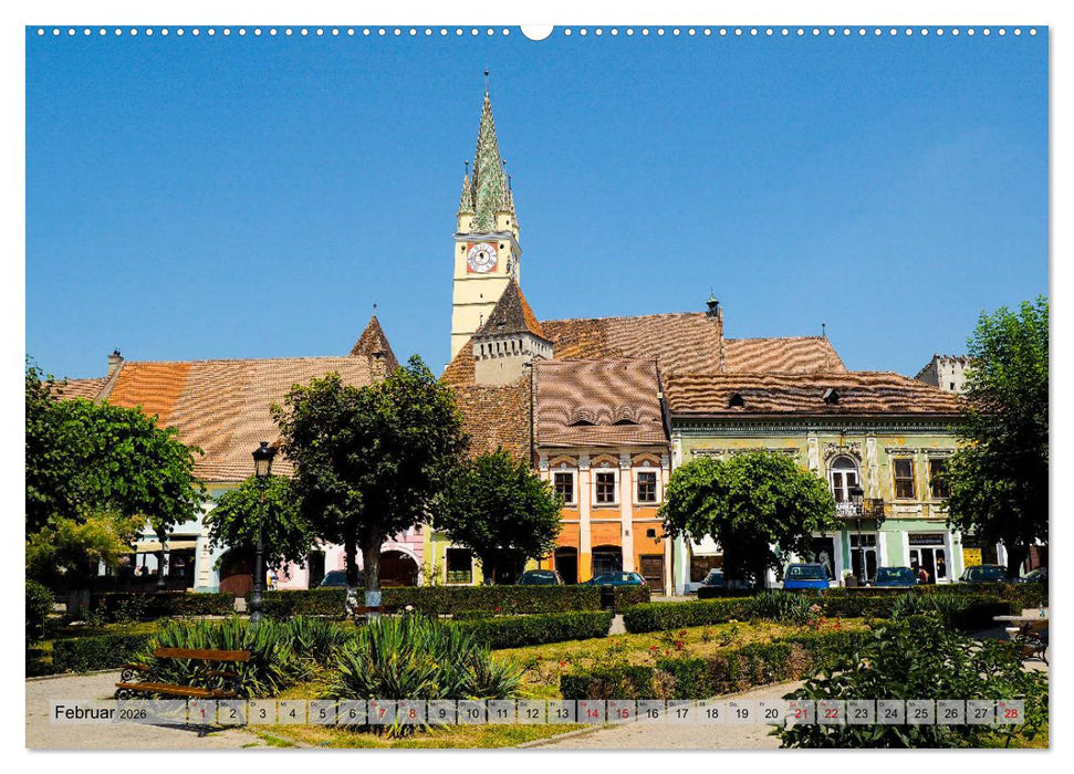 Schäßburg und Mediasch - Streifzüge durch Transilvanien (CALVENDO Wandkalender 2026)