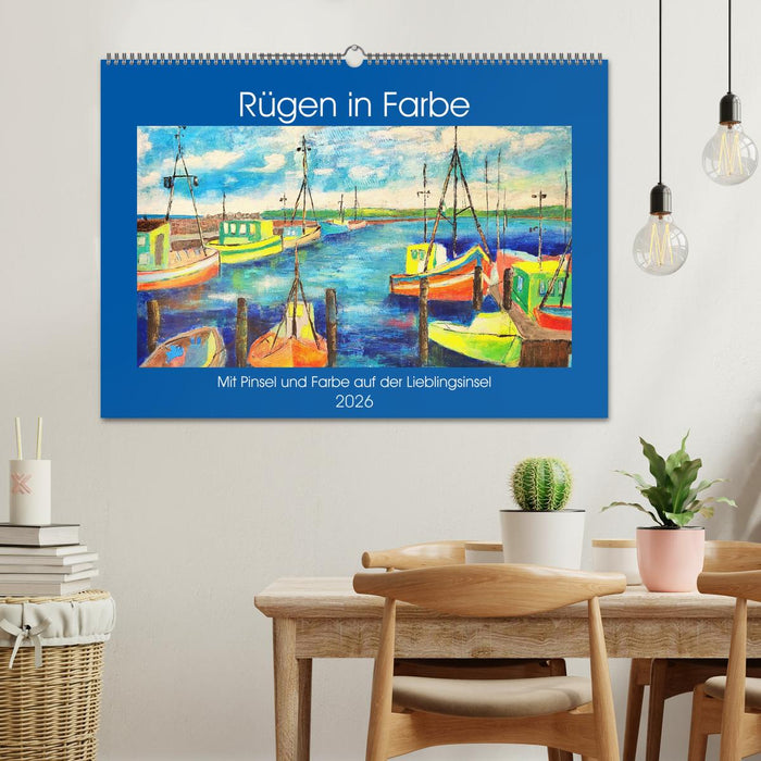 Rügen in Farbe - Mit Pinsel und Farbe auf der Lieblingsinsel (CALVENDO Wandkalender 2026)
