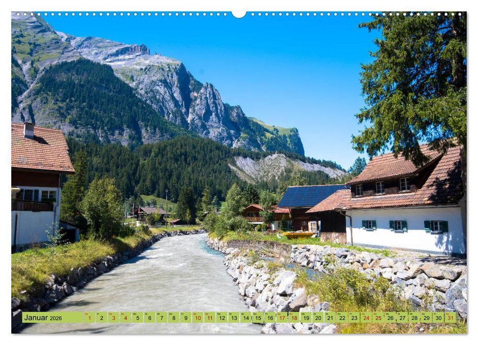Alpentraum Kandersteg (CALVENDO Wandkalender 2026)