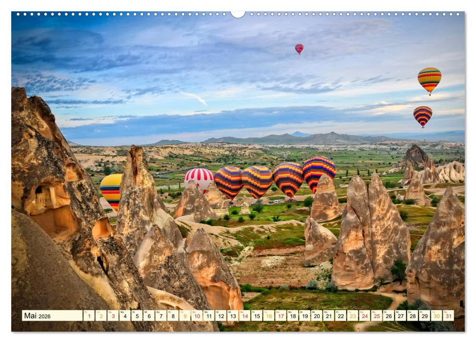 Mit dem Ballon über Kappadokien (CALVENDO Wandkalender 2026)