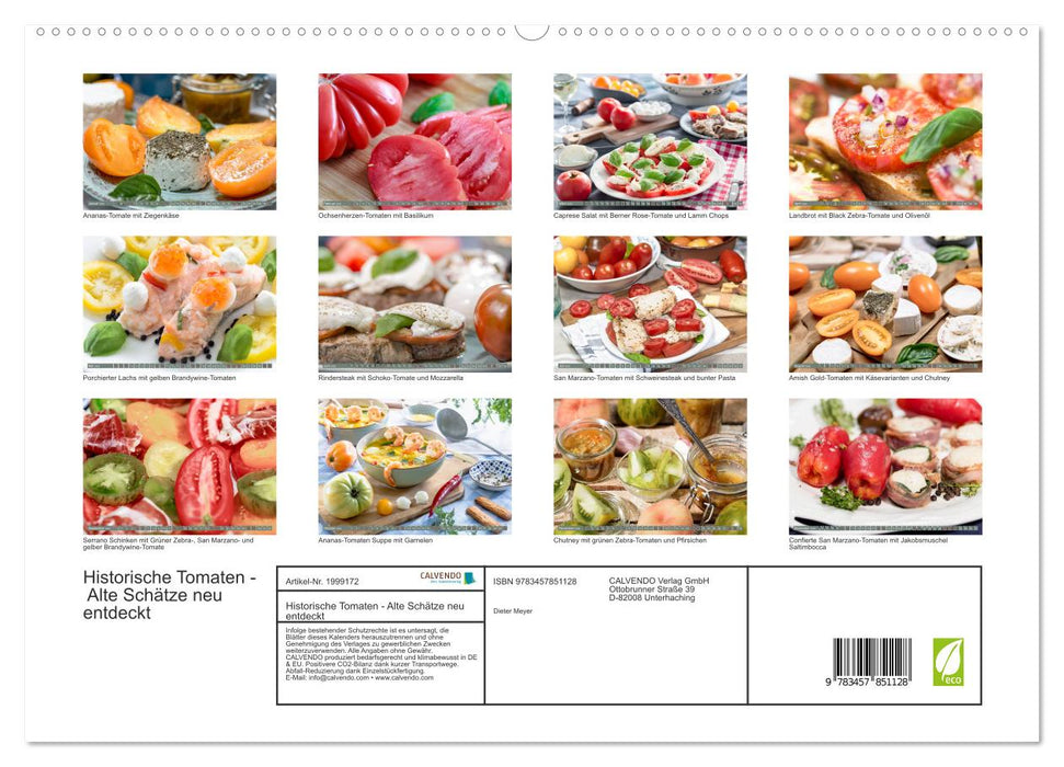 Historische Tomaten - Alte Schätze neu entdeckt (CALVENDO Premium Wandkalender 2026)