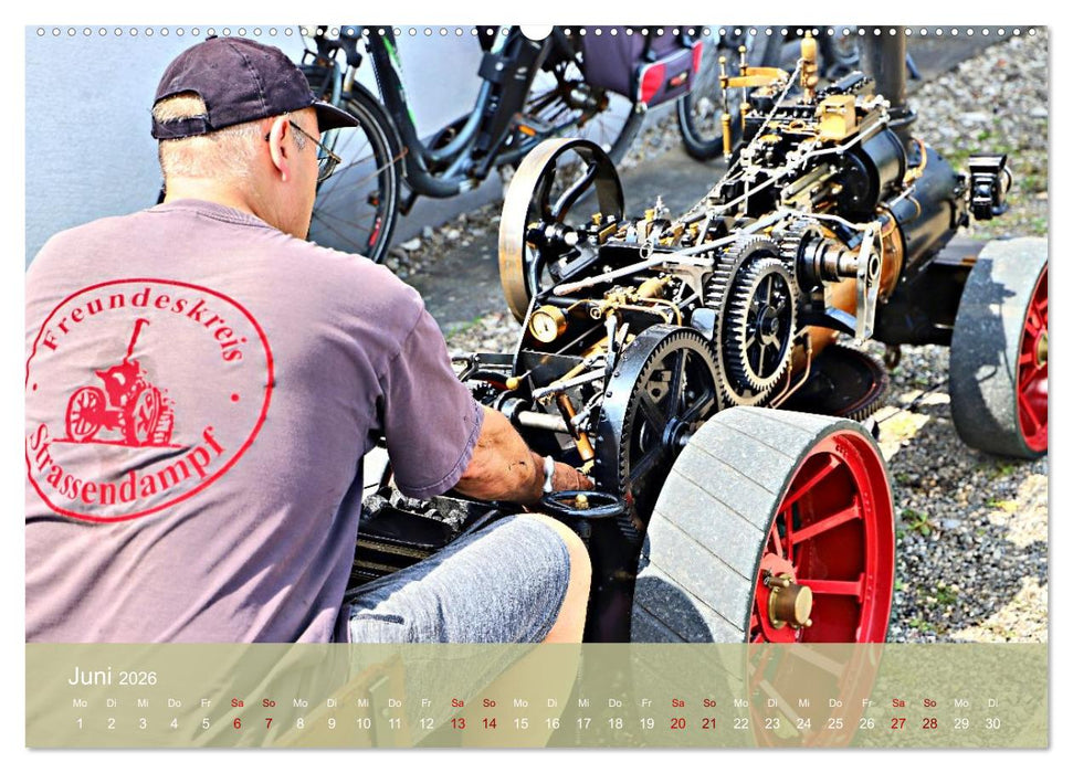 Dampftraktormodelle 1:3 beim Dampfmodellbautreffen in Bisingen (CALVENDO Wandkalender 2026)