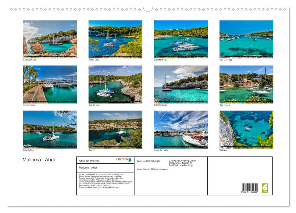 Mallorca - Ahoi (CALVENDO Wandkalender 2026)