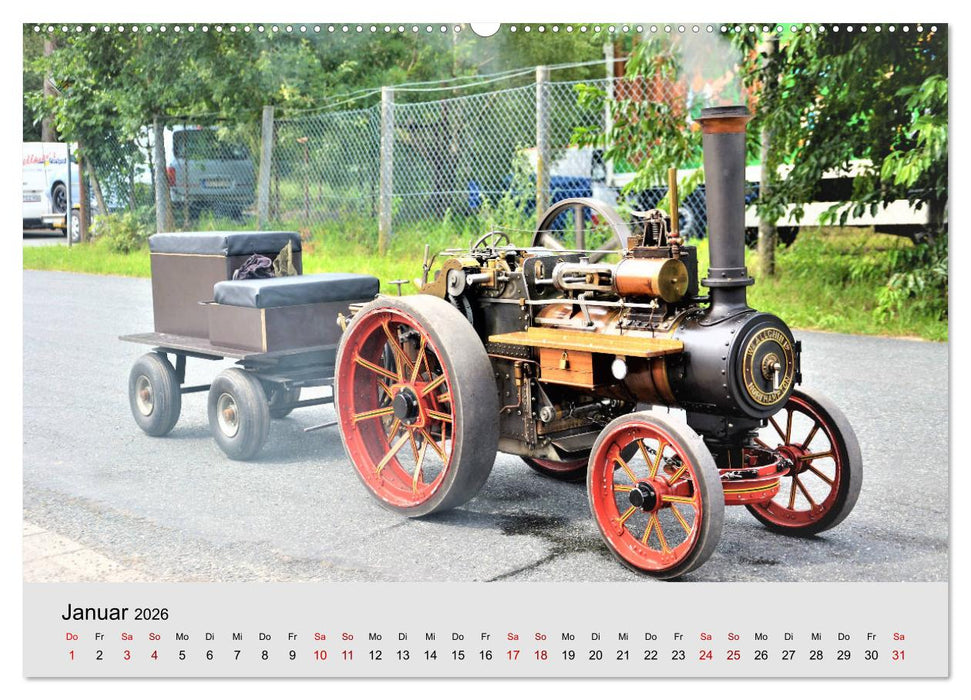Oldtimer-Dampffahrzeuge. Historische Dampf- und Heißluftfahrzeuge (CALVENDO Wandkalender 2026)