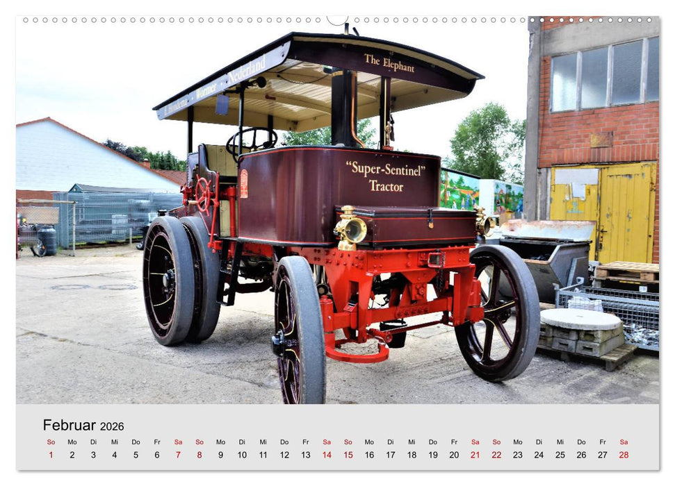 Oldtimer-Dampffahrzeuge. Historische Dampf- und Heißluftfahrzeuge (CALVENDO Wandkalender 2026)