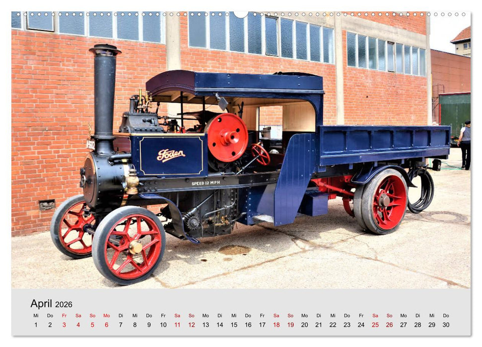 Oldtimer-Dampffahrzeuge. Historische Dampf- und Heißluftfahrzeuge (CALVENDO Wandkalender 2026)
