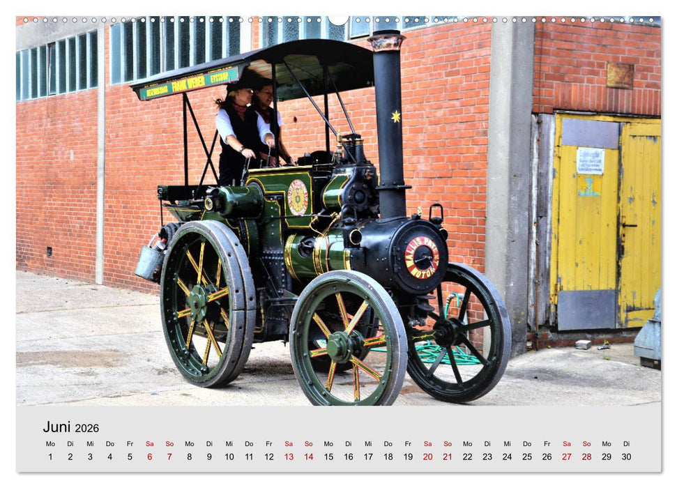 Oldtimer-Dampffahrzeuge. Historische Dampf- und Heißluftfahrzeuge (CALVENDO Wandkalender 2026)