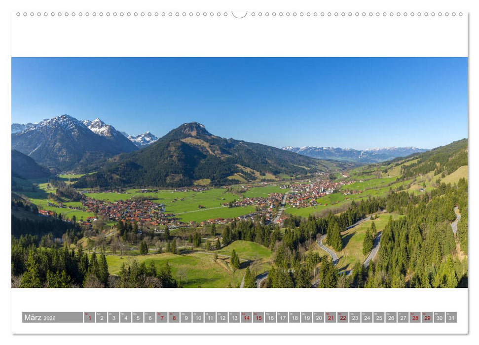 Oberallgäu Panorama (CALVENDO Wandkalender 2026)