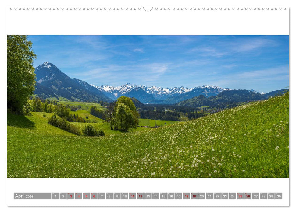 Oberallgäu Panorama (CALVENDO Wandkalender 2026)