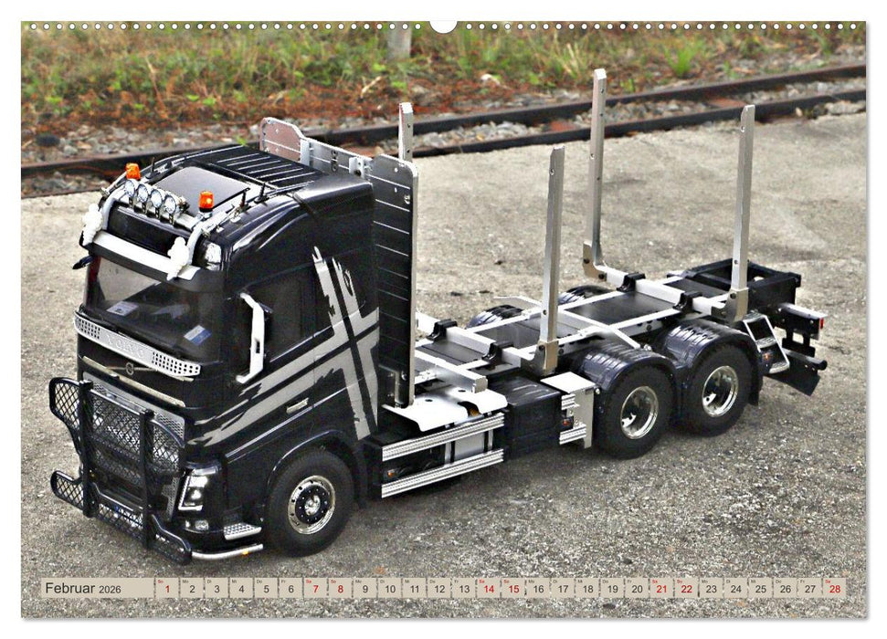 LKW Modelle beim Dampfmodellbautreffen in Bisingen (CALVENDO Wandkalender 2026)