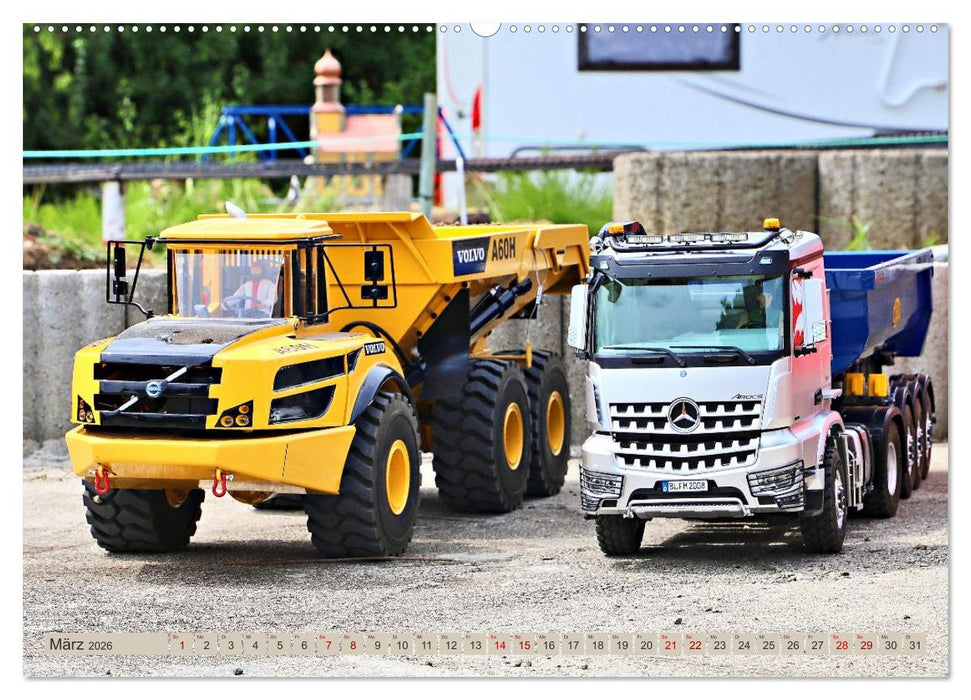 LKW Modelle beim Dampfmodellbautreffen in Bisingen (CALVENDO Wandkalender 2026)