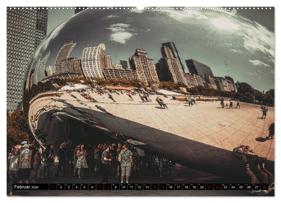Metropole Chicago (CALVENDO Premium Wandkalender 2026)
