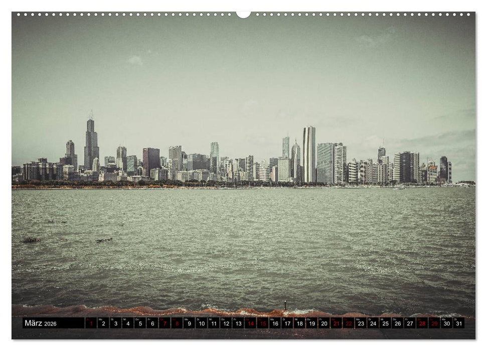 Metropole Chicago (CALVENDO Premium Wandkalender 2026)