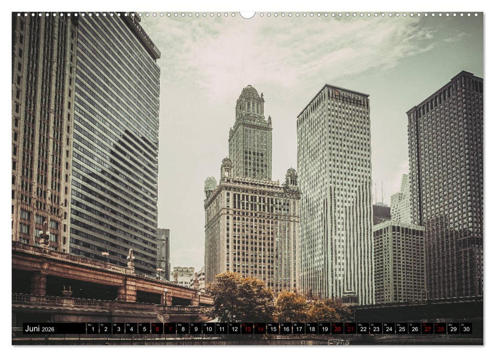 Metropole Chicago (CALVENDO Premium Wandkalender 2026)