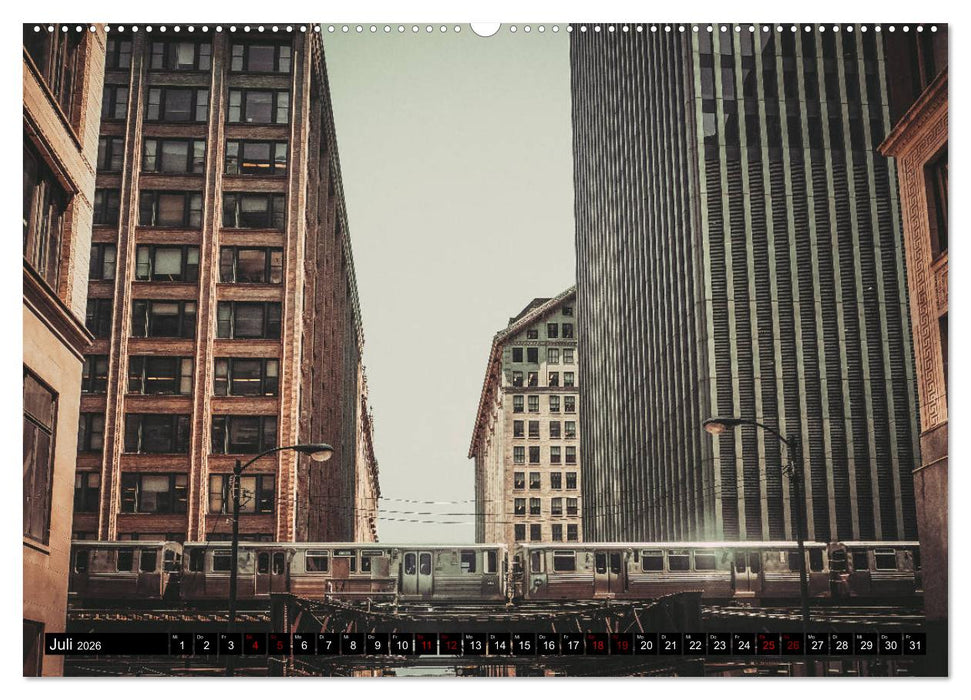Metropole Chicago (CALVENDO Premium Wandkalender 2026)
