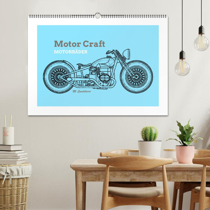 Motor Craft Motorräder (CALVENDO Wandkalender 2026)