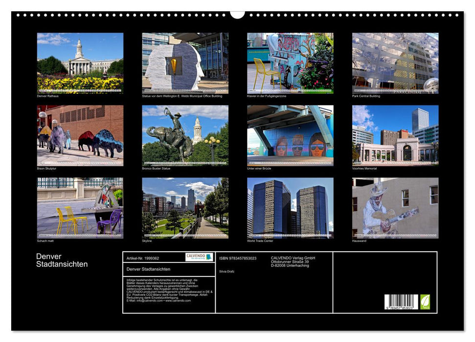 Denver Stadtansichten (CALVENDO Wandkalender 2026)