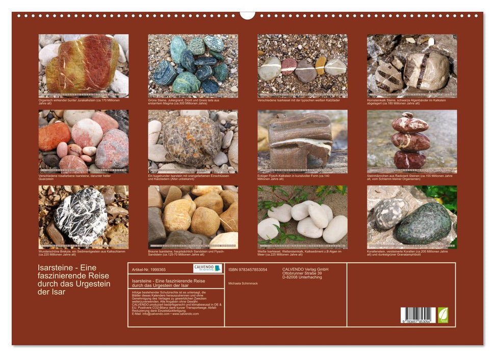 Isarsteine - Eine faszinierende Reise durch das Urgestein der Isar (CALVENDO Wandkalender 2026)