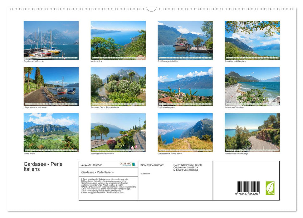 Gardasee - Perle Italiens (CALVENDO Premium Wandkalender 2026)