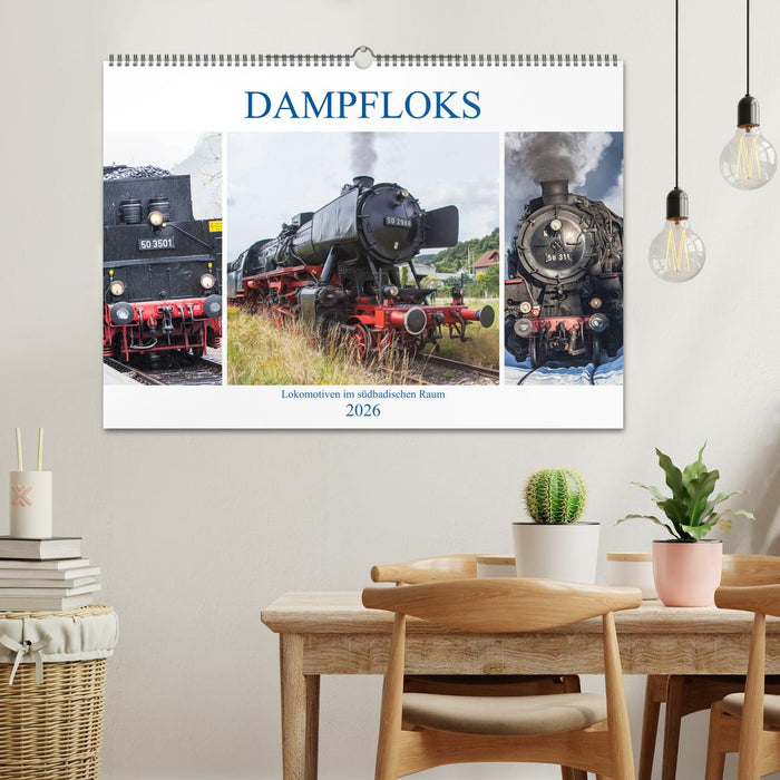 Dampfloks im südbadischen Raum (CALVENDO Wandkalender 2026)