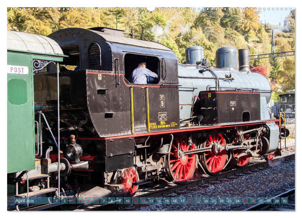 Dampfloks im südbadischen Raum (CALVENDO Wandkalender 2026)