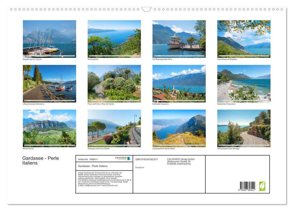 Gardasee - Perle Italiens (CALVENDO Wandkalender 2026)