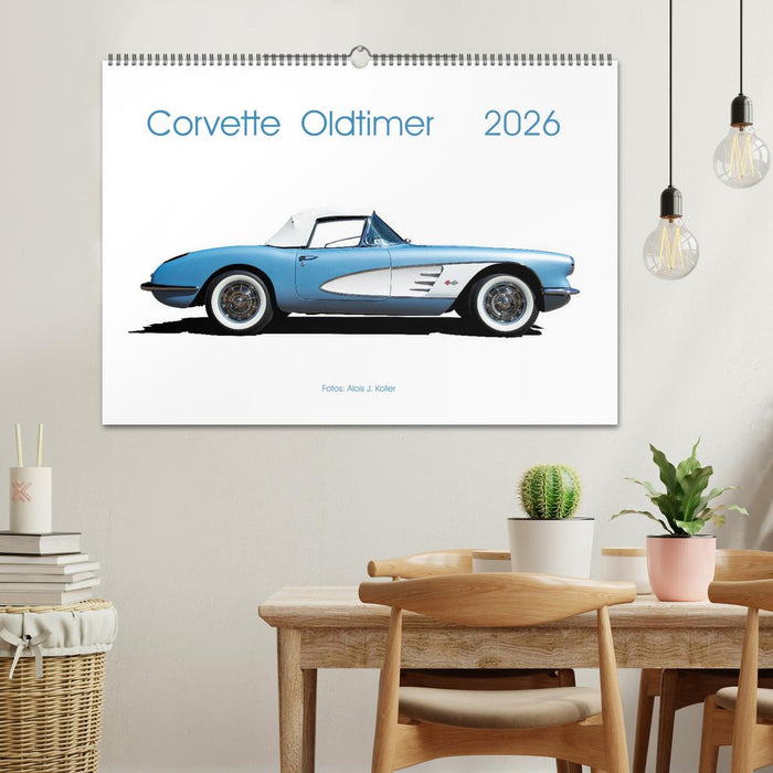 Corvette Oldtimer 2026 (CALVENDO Wandkalender 2026)