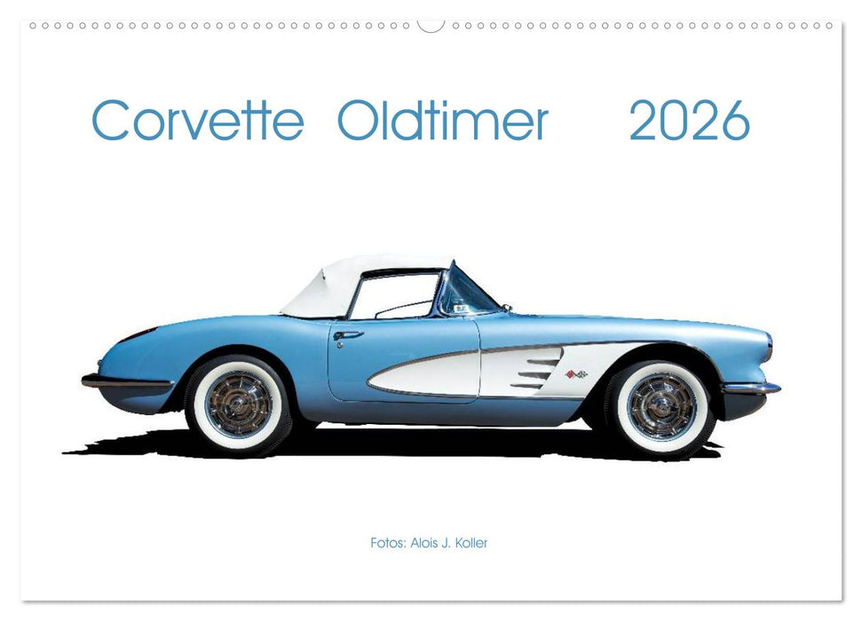 Corvette Oldtimer 2026 (CALVENDO Wandkalender 2026)