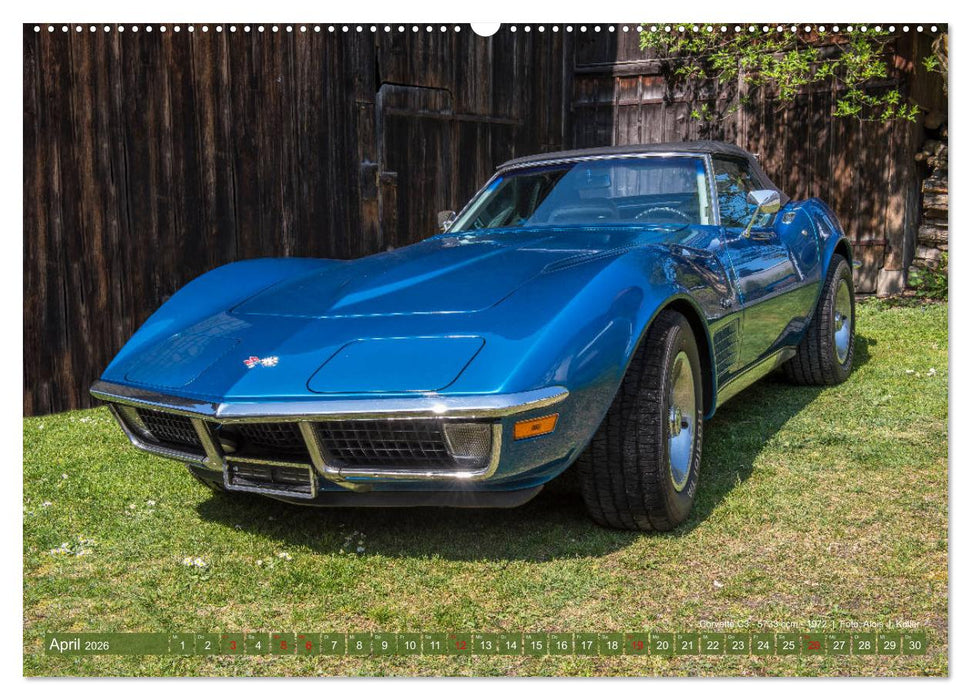 Corvette Oldtimer 2026 (CALVENDO Wandkalender 2026)