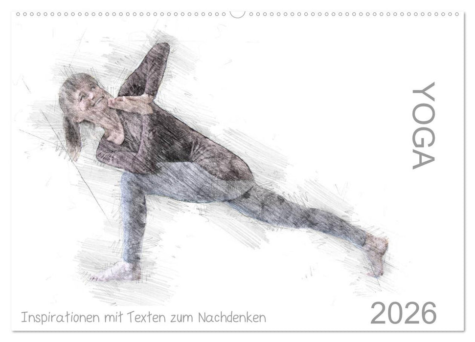 YOGA Inspirationen mit Texten zum Nachdenken (CALVENDO Wandkalender 2026)