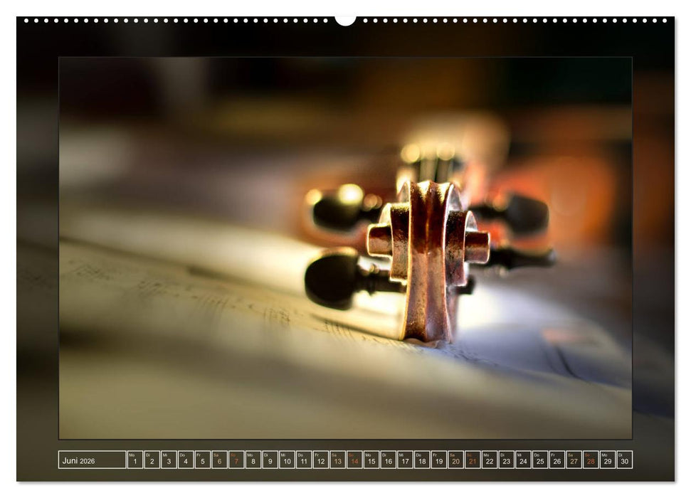 Instrumententräume - Die Geige (CALVENDO Wandkalender 2026)