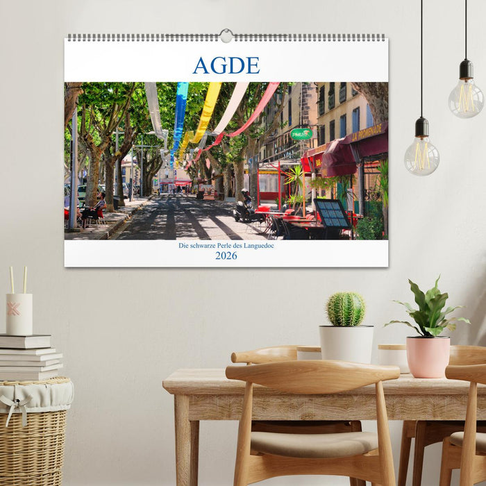 Agde - die schwarze Perle des Languedoc (CALVENDO Wandkalender 2026)