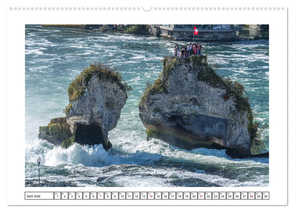 Rheinfall in Schaffhausen - Ein Naturschauspiel (CALVENDO Wandkalender 2026)