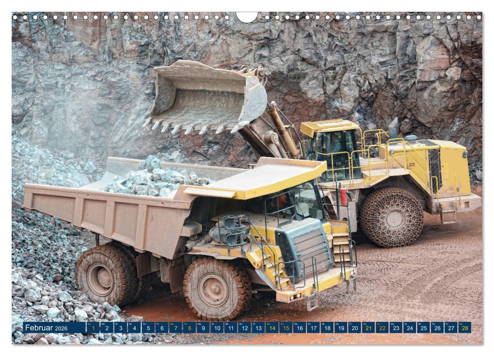 Bergbau - Die Faszination der riesigen Maschinen (CALVENDO Wandkalender 2026)