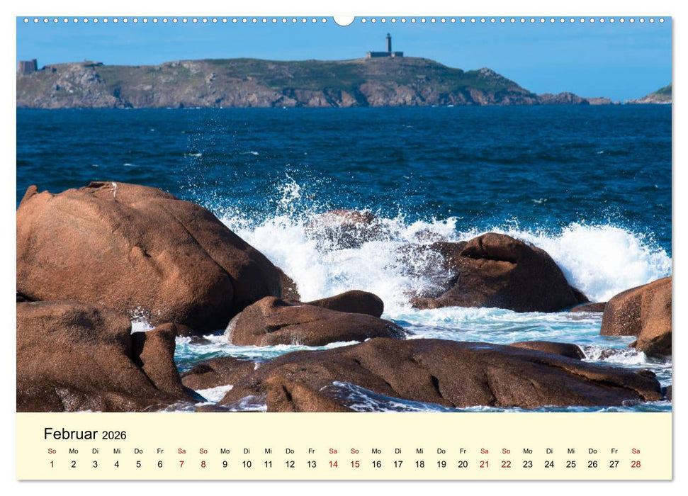 Einzigartige Côte Granit Rose (CALVENDO Wandkalender 2026)