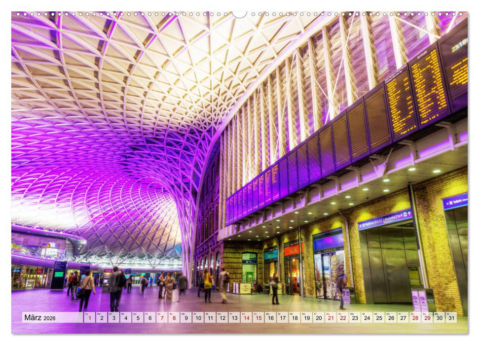 Bahnhöfe in Europa (CALVENDO Wandkalender 2026)