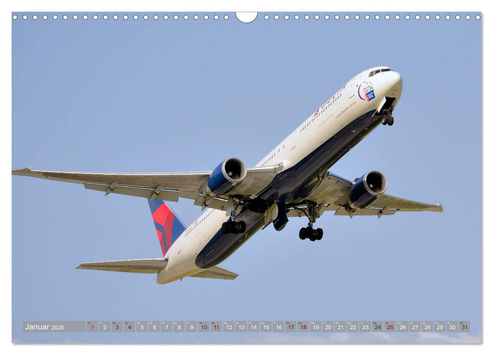 Flugzeuge - Eindrucksvolle Riesen am Himmel (CALVENDO Wandkalender 2026)
