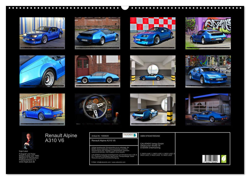 Renault Alpine A310 V6 (CALVENDO Wandkalender 2026)