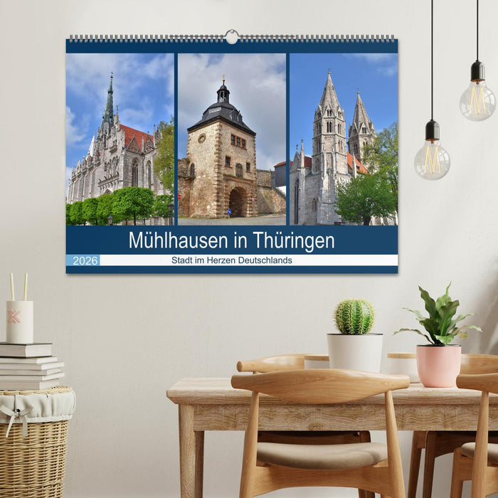 Mühlhausen in Thüringen - Stadt im Herzen Deutschlands (CALVENDO Wandkalender 2026)