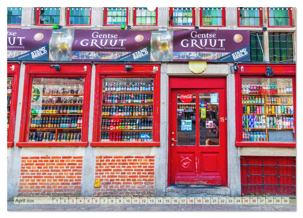 Gent - die geschichtsträchtige Perle in Flandern (CALVENDO Wandkalender 2026)