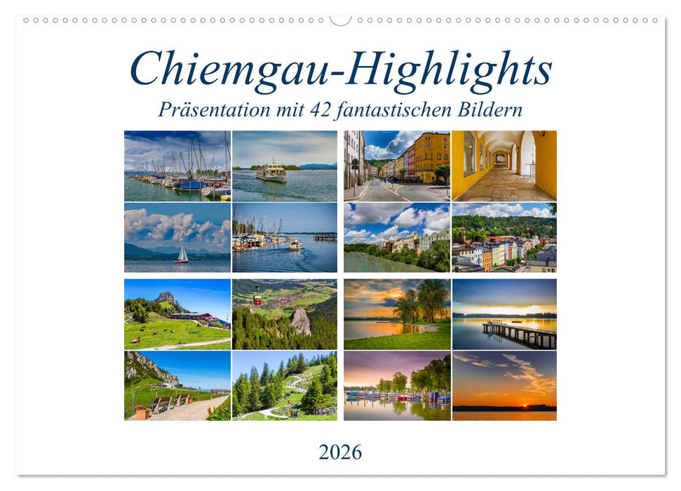 Chiemgau-Highlights (CALVENDO Wandkalender 2026)