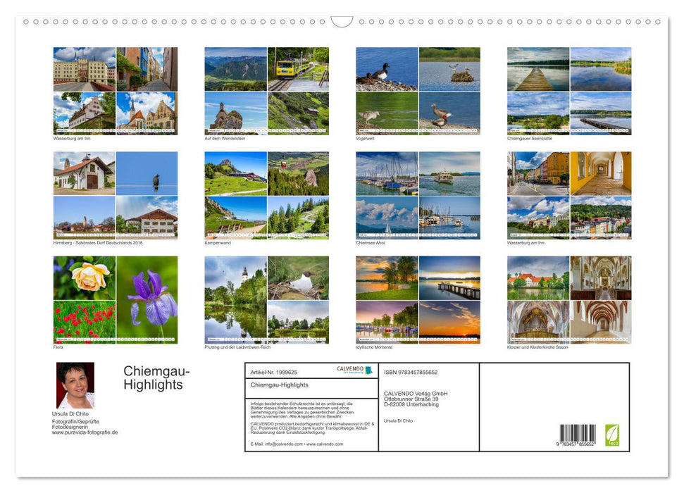 Chiemgau-Highlights (CALVENDO Wandkalender 2026)