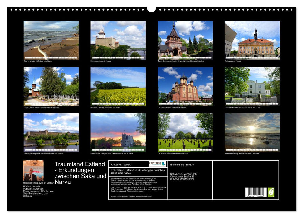 Traumland Estland - Erkundungen zwischen Saka und Narva (CALVENDO Wandkalender 2026)