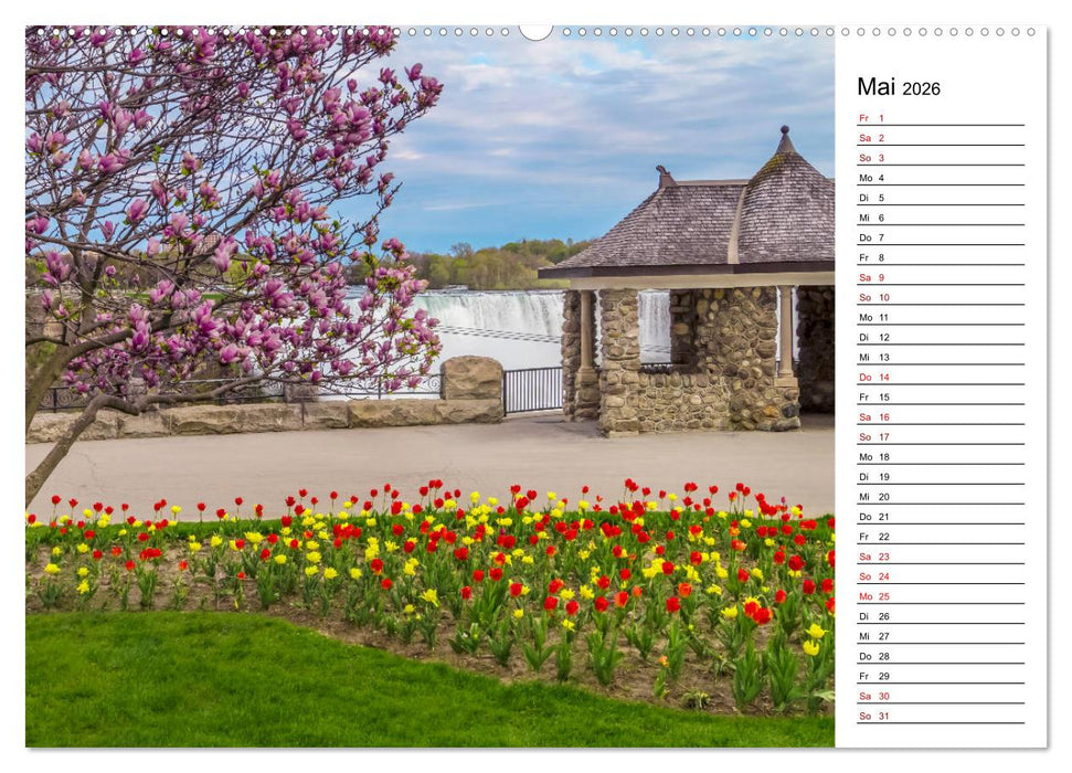 NIAGARAFÄLLE Idyllische Impressionen bei Tag und Nacht (CALVENDO Wandkalender 2026)