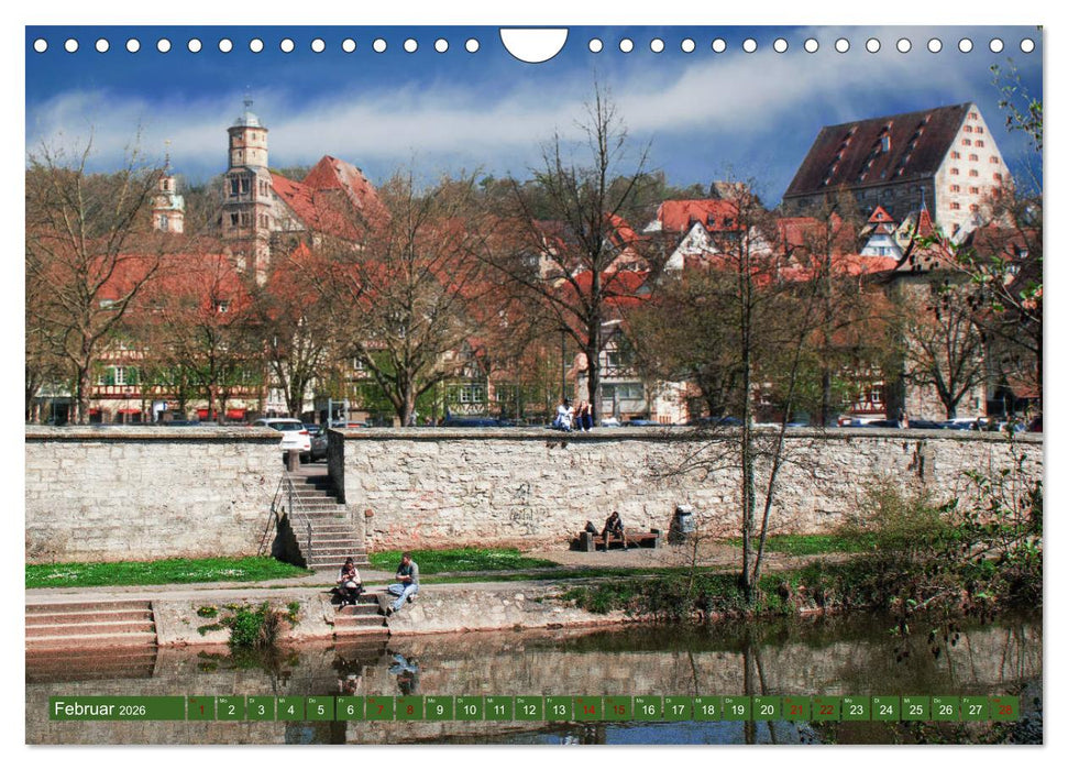 Stadtspaziergang durch Schwäbisch Hall (CALVENDO Wandkalender 2026)