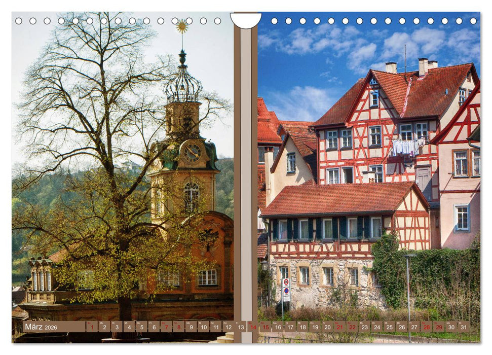 Stadtspaziergang durch Schwäbisch Hall (CALVENDO Wandkalender 2026)